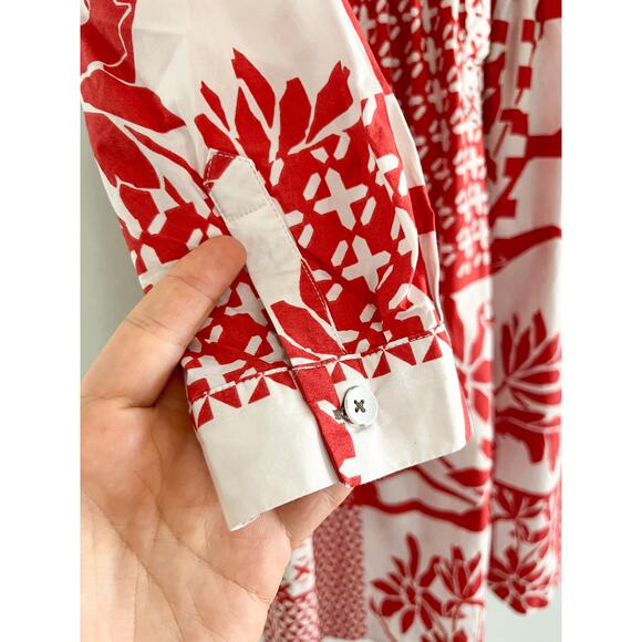 Anthropologie Maeve Printmaker Poplin Shirtdress Sz XS Bohemian - Picture 4 of 12